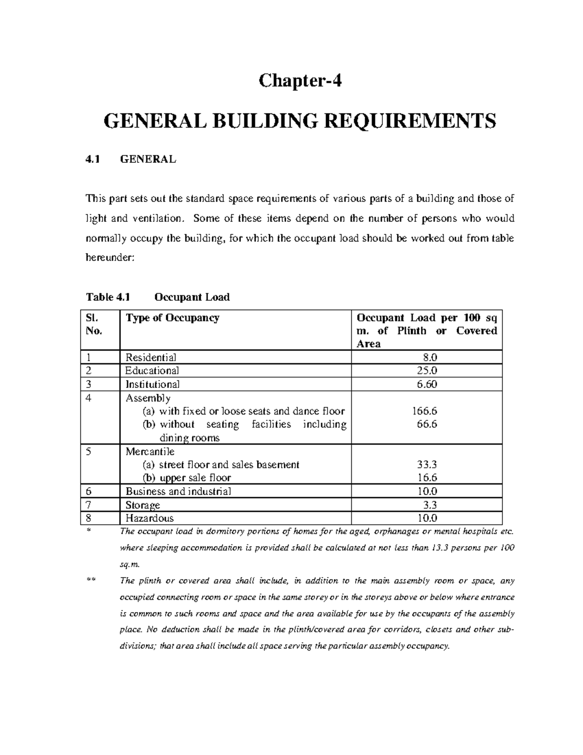 Chap-4 - Chapter- GENERAL BUILDING REQUIREMENTS 4 GENERAL This part ...