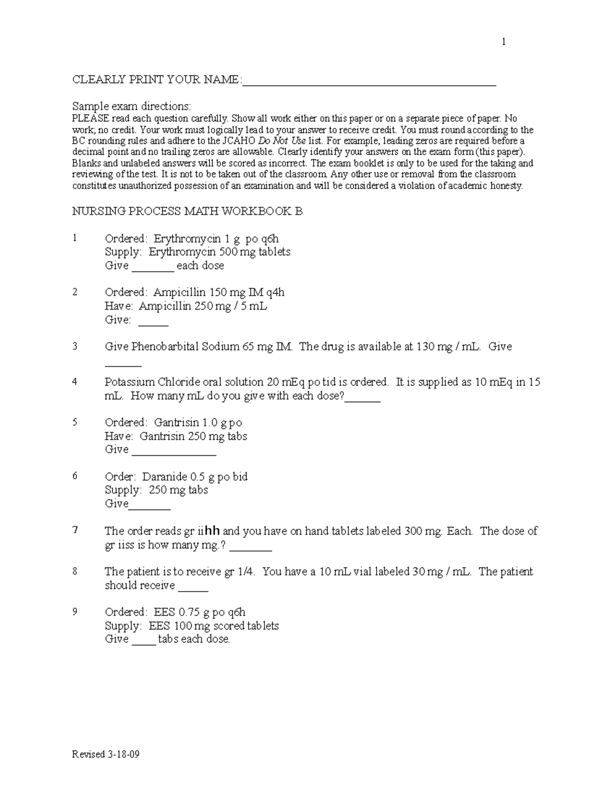 nursing-process-math-workbook-b-3-18-09-3-clearly-print-your-studocu