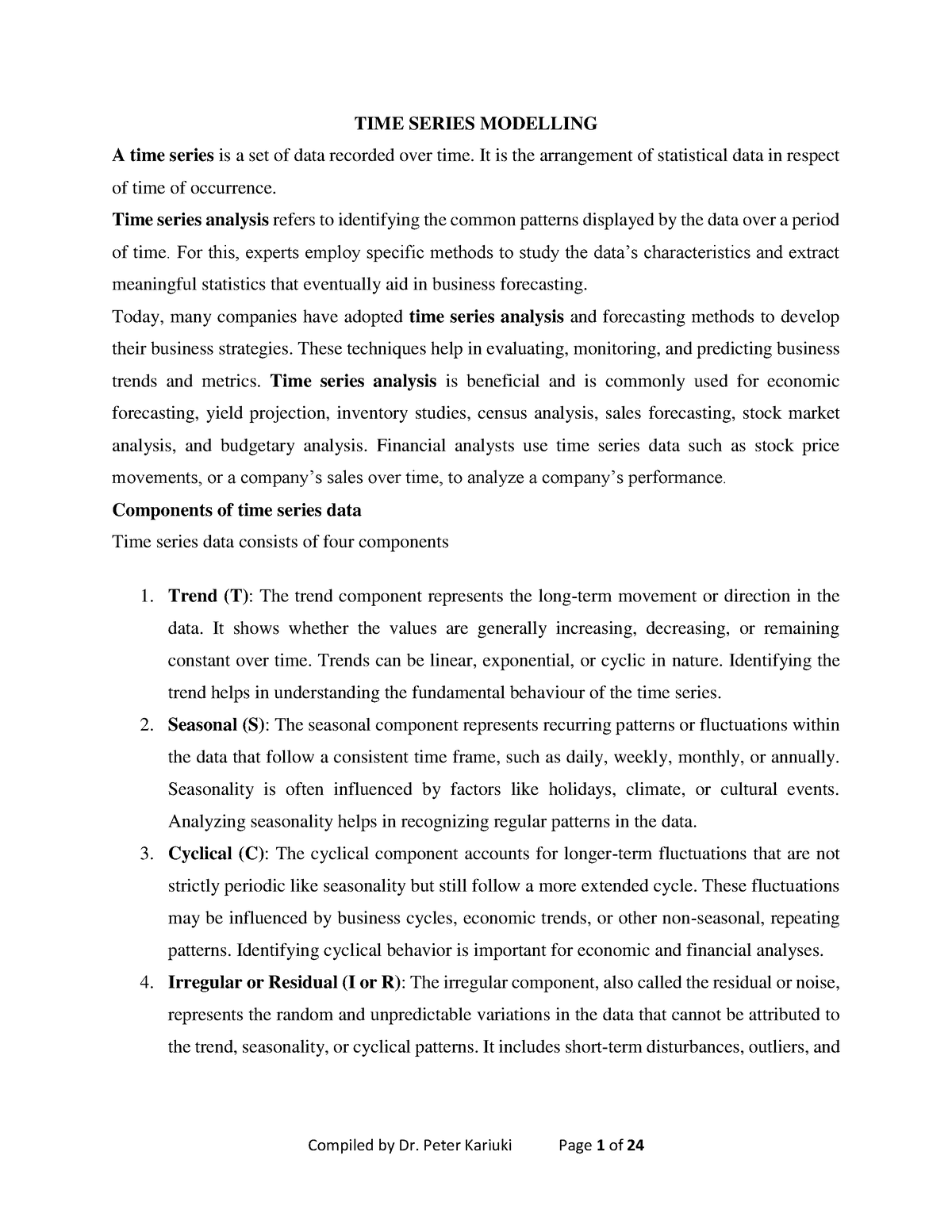 time-series-modelling-study-material-time-series-modelling-a-time