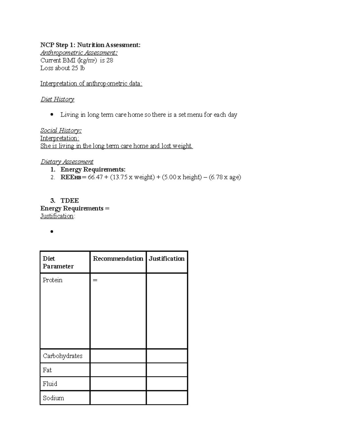 week 2 case study lower gi