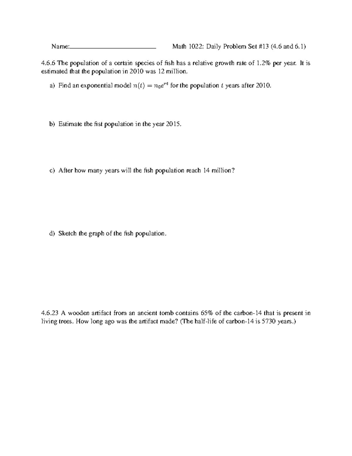 worksheet-sections-4-6-and-6-name-math-1022-daily-problem-set-13