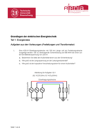 Uebung 4 Generator - übung - Seite 1 von 3 Grundlagen der elektrischen ...