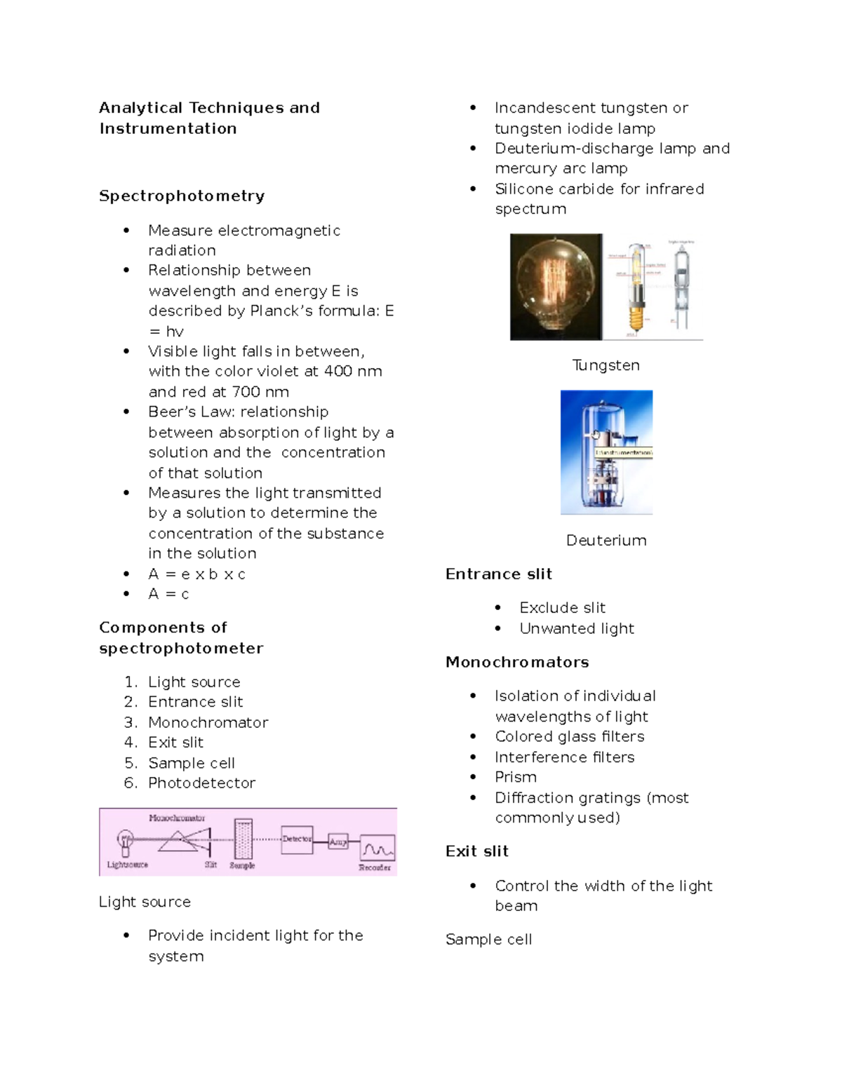 Analytical Techniques and Instrumentation Analytical Techniques and Instrumentation Studocu