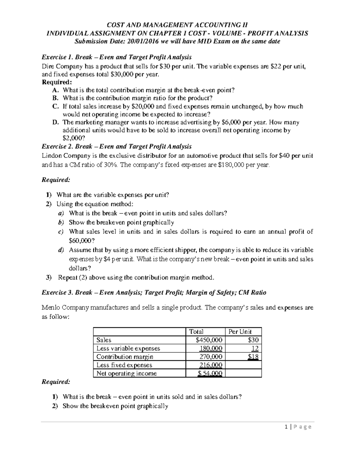 cost assignment meaning