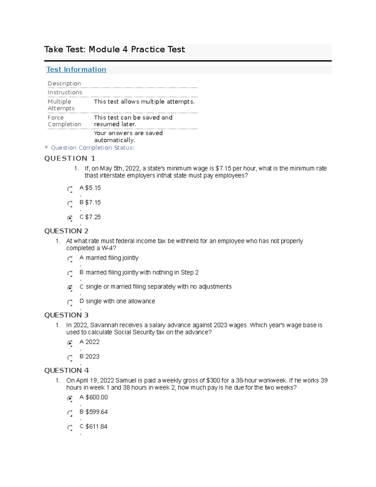 Module 4 Practice Test - Take Test: Module 4 Practice Test Test ...