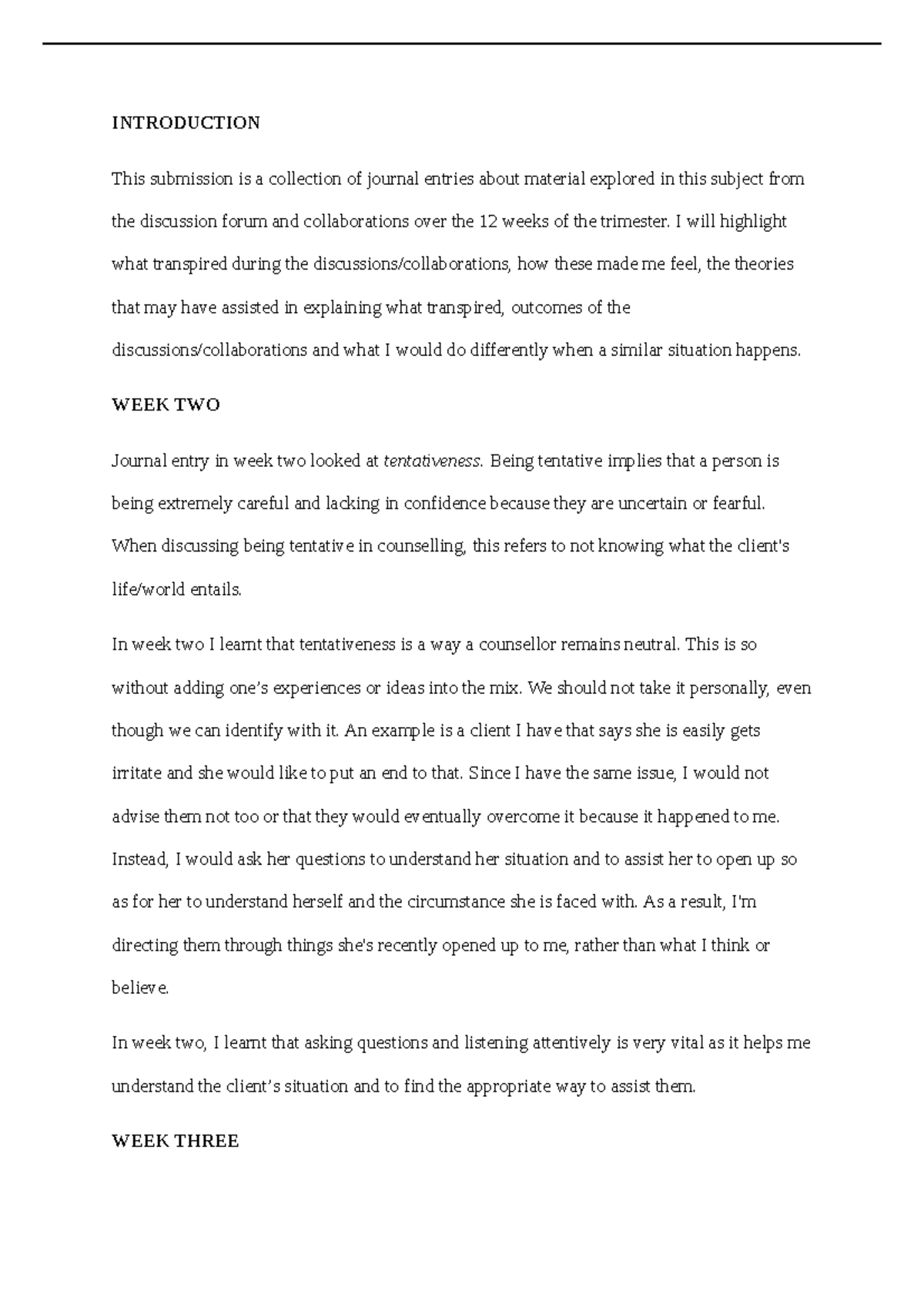 COU104A Assessment 3 - Example-wa-instructions - INTRODUCTION This ...