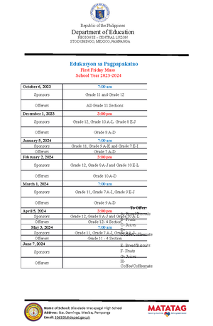 DLL Mathematics 3 Q1 W4 - GRADES 1 to 12 DAILY LESSON LOG School: Grade ...