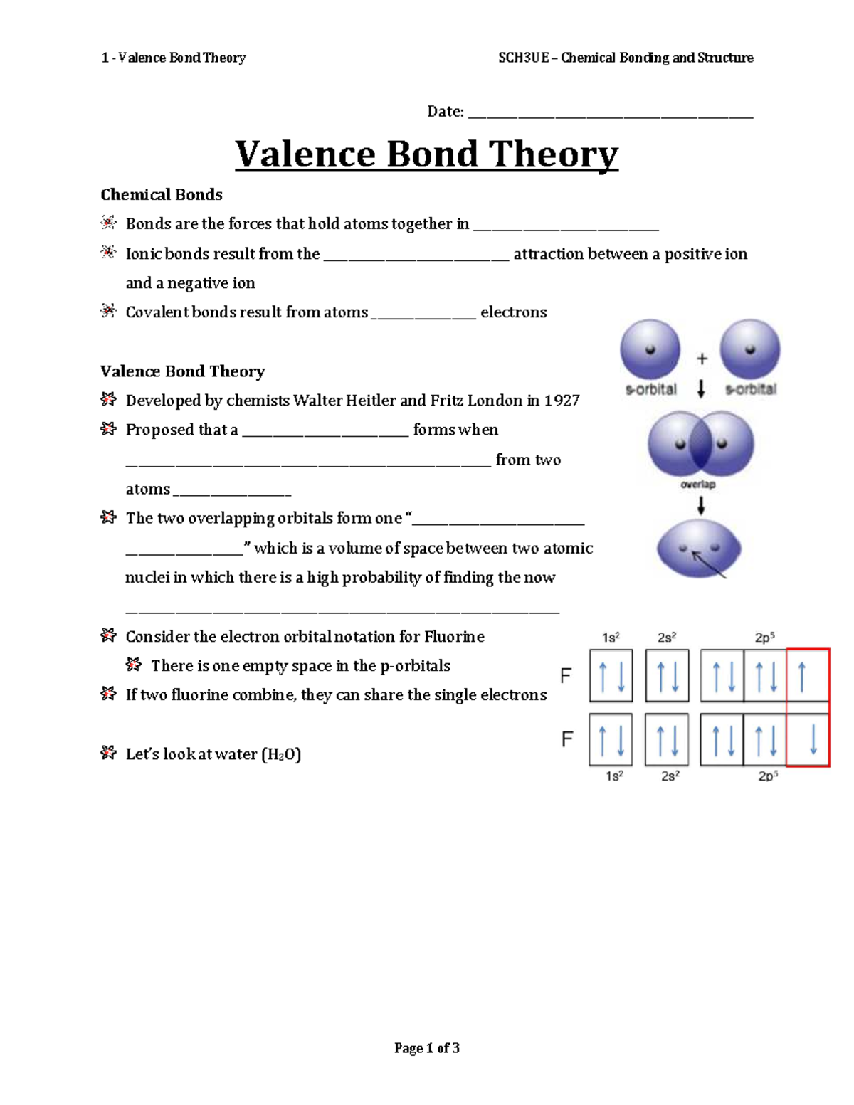 01 Valence Bond Theory Grade 11 Chemistry Studocu