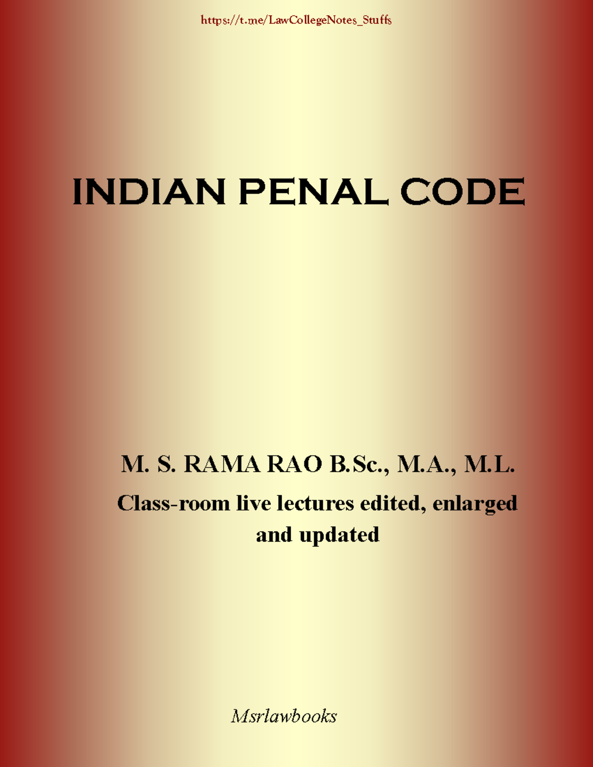 indian-penal-code-concise-notes-ipc-indian-penal-code-m-s-rama