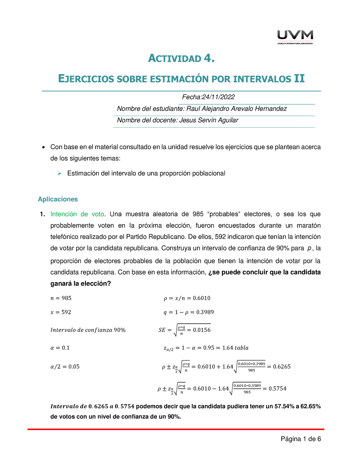 Actividad Numero 4 Estadística Descriptiva Ejercicios - ACTIVIDAD 4 ...