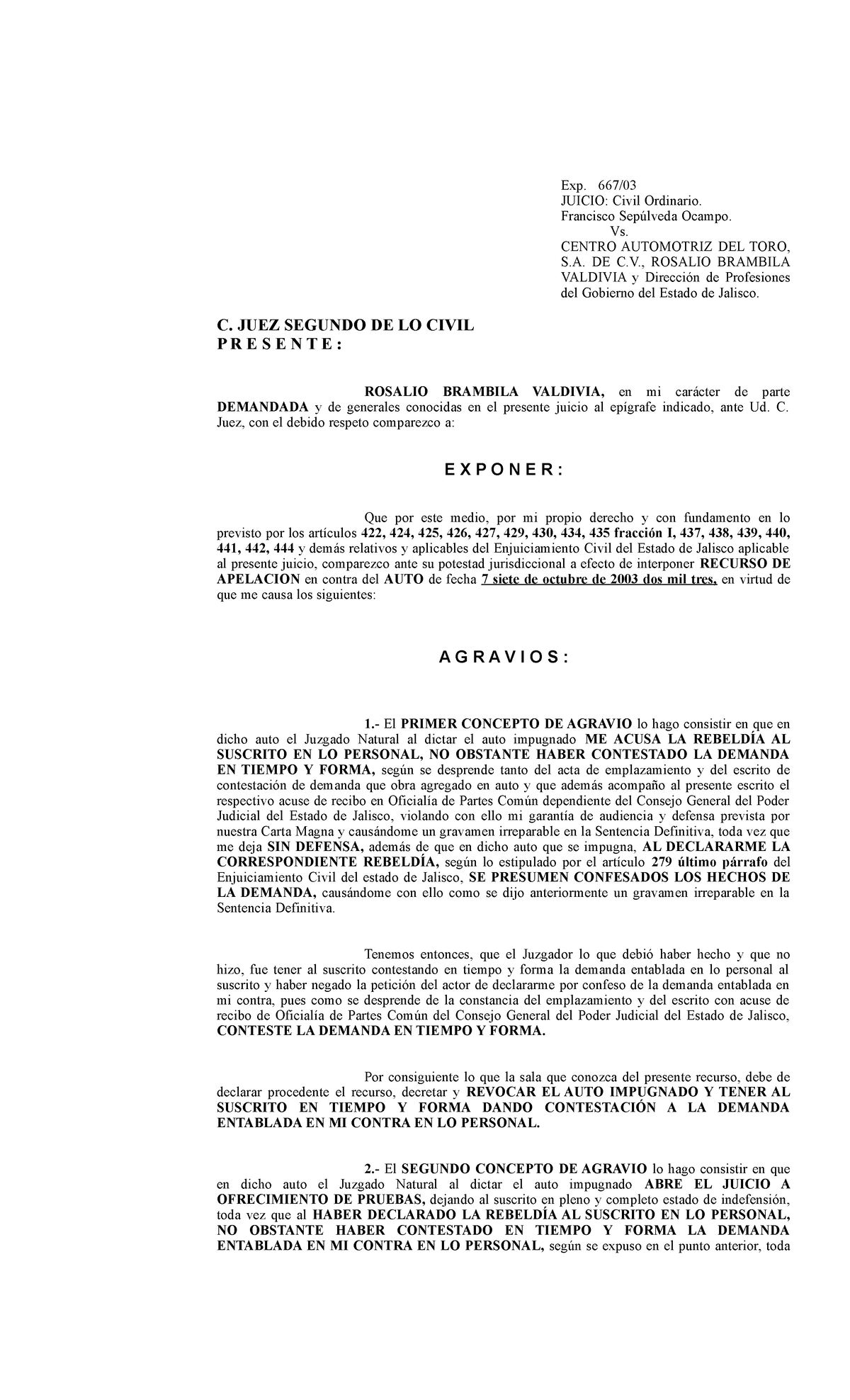 02c-0667 - demanda de alimentos - Exp. 667/ JUICIO: Civil Ordinario ...