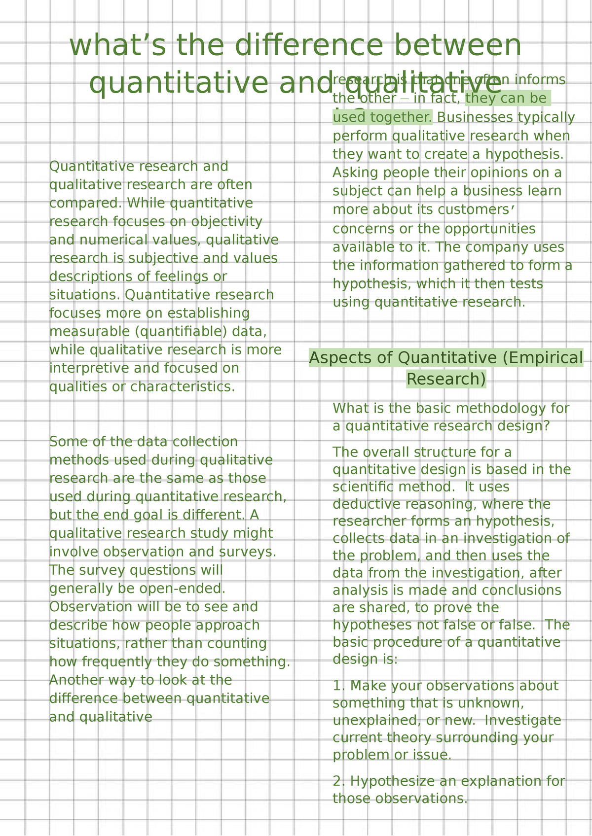 What s The Difference Between Quantitative And Qualitative Research 