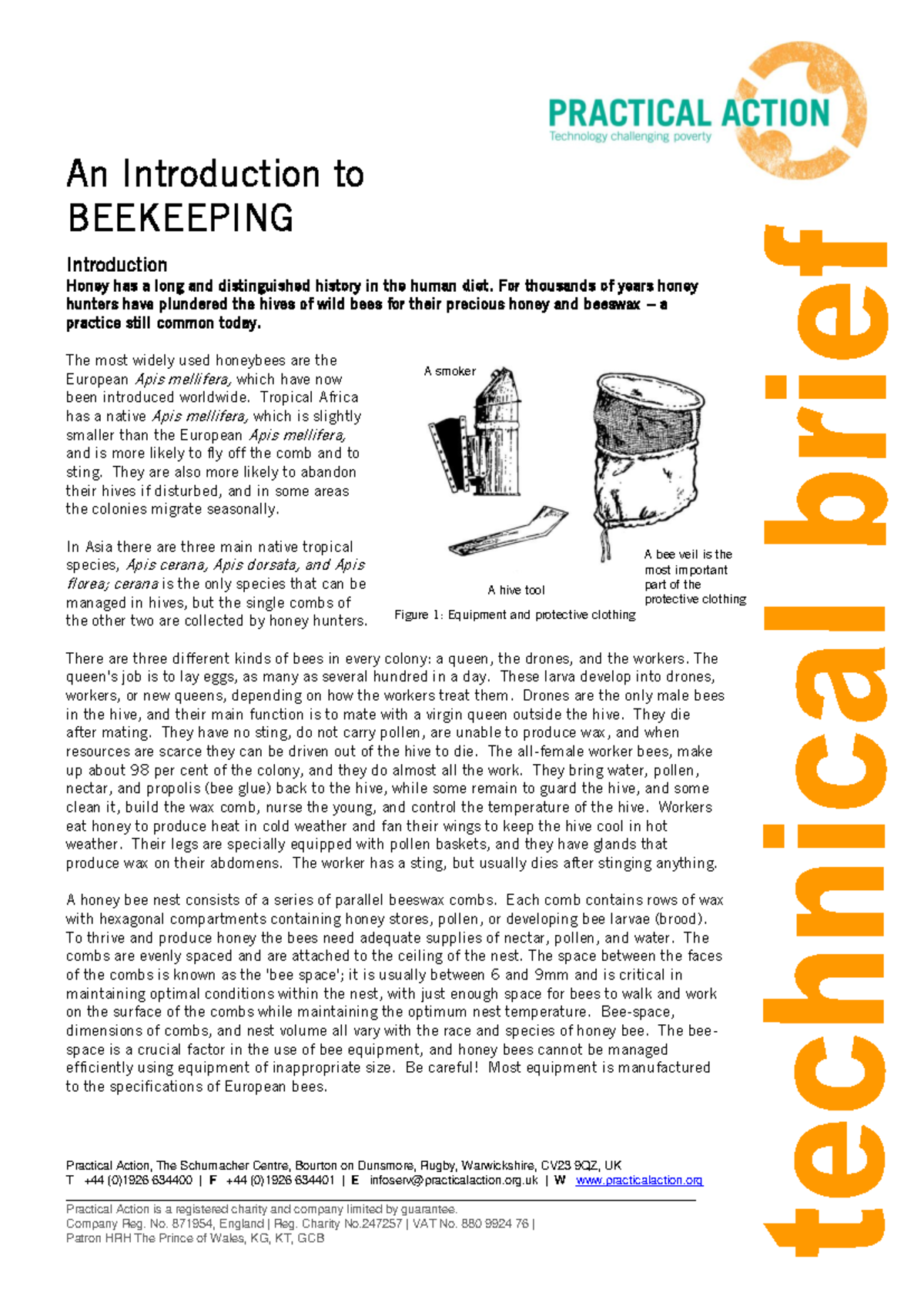 Beekeeping introduction - Practical Action, The Schumacher Centre ...