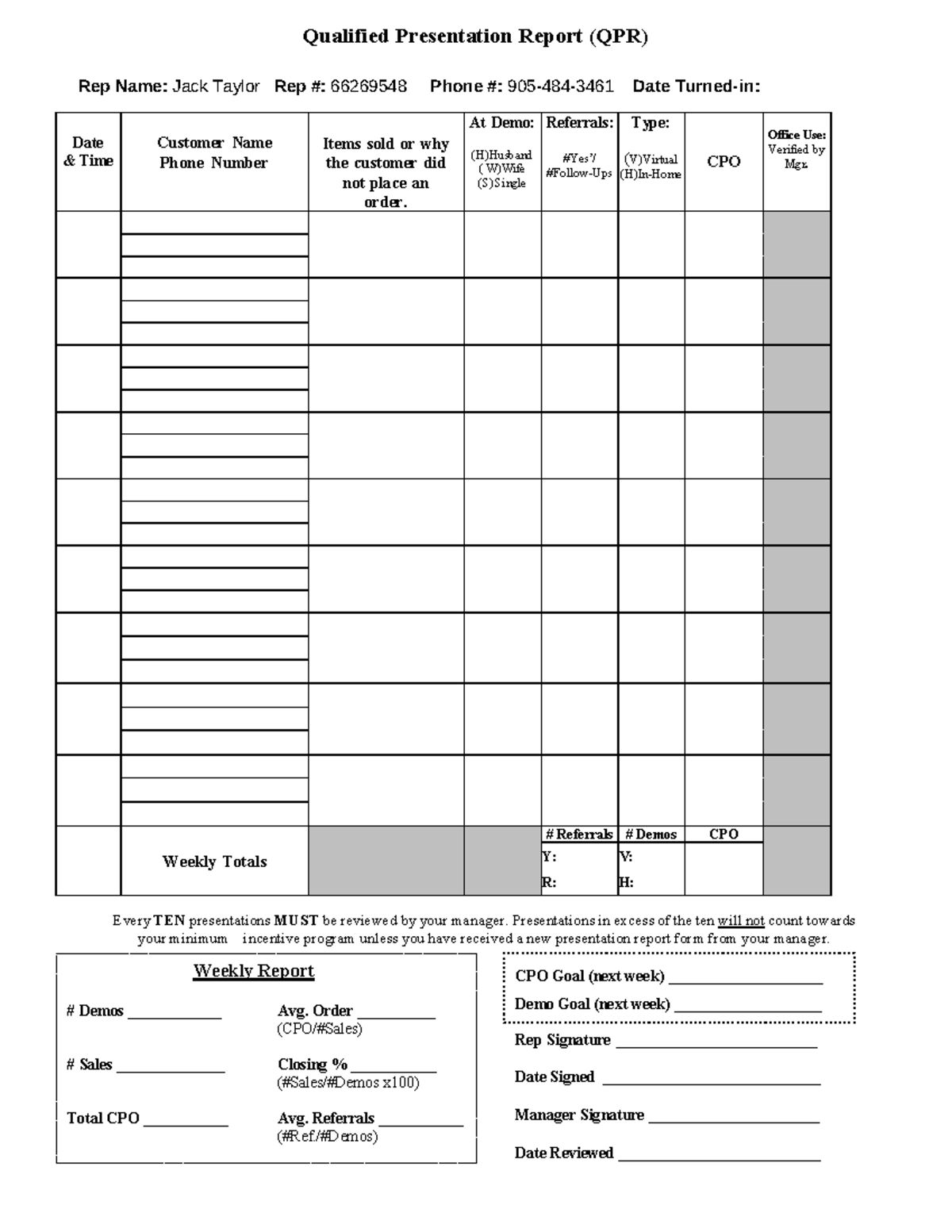 Mimimum Incentive and QPR file for UPS - Electrical and Computer ...