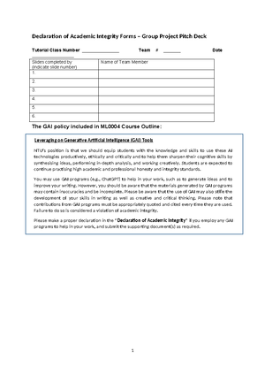 Declaration of Integrity Form - Declaration of Integrity Nanyang ...