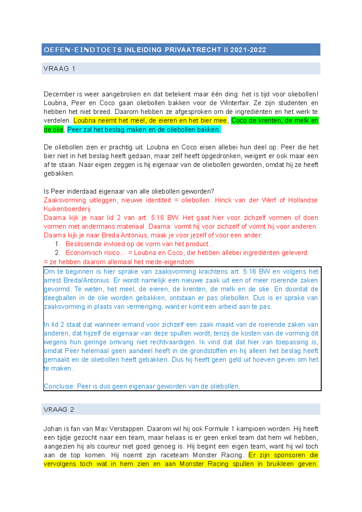 Oefeneindtoets Workshop + Antwoorden - OEFEN-EINDTOETS INLEIDING ...