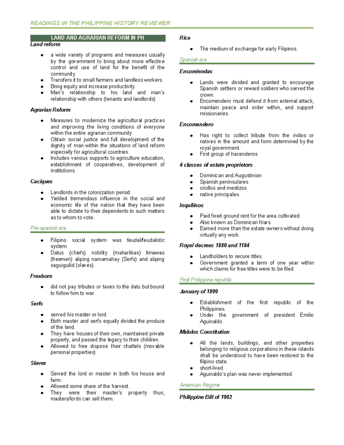 RIPH- Finals- Reviewer - READINGS IN THE PHILIPPINE HISTORY REVIEWER ...