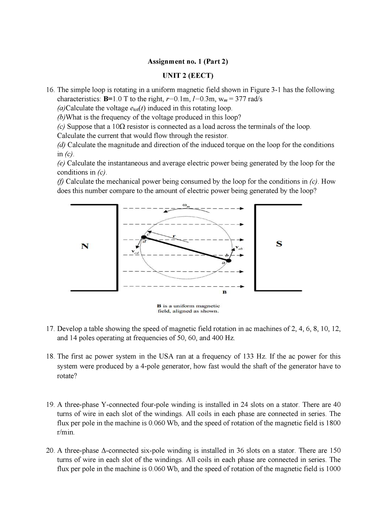 EECT assignment 1 (part 2) - Assignment no. 1 (Part 2) UNIT 2 (EECT ...