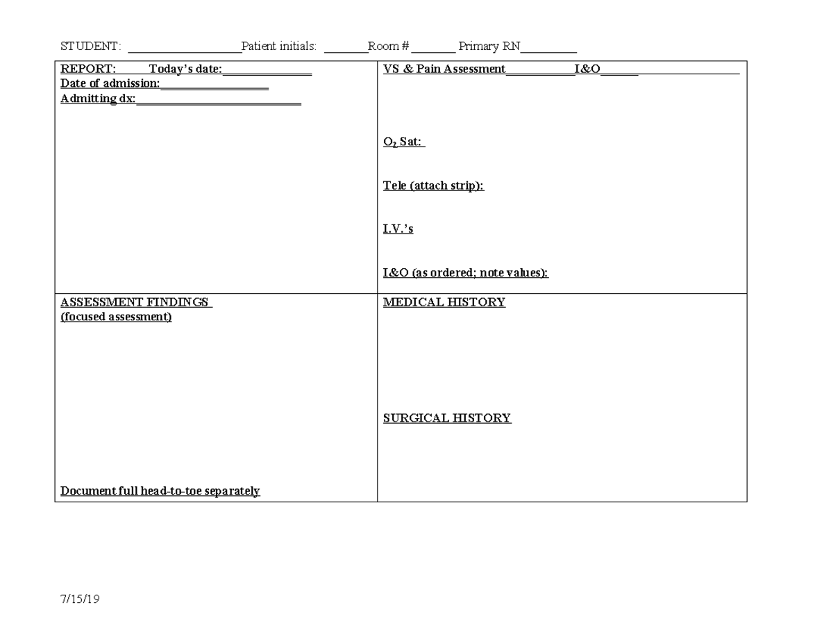 Concept Map Master-1 - REPORT: Today’s date:______________ Date of ...