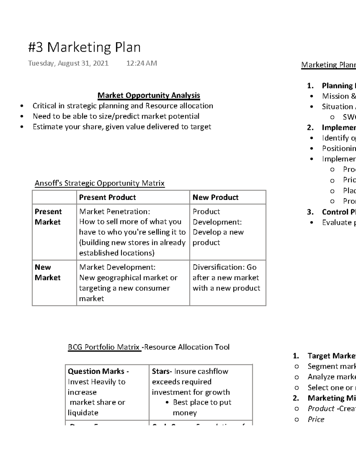 Strategygram: The three monkeys of strategy, Marketing