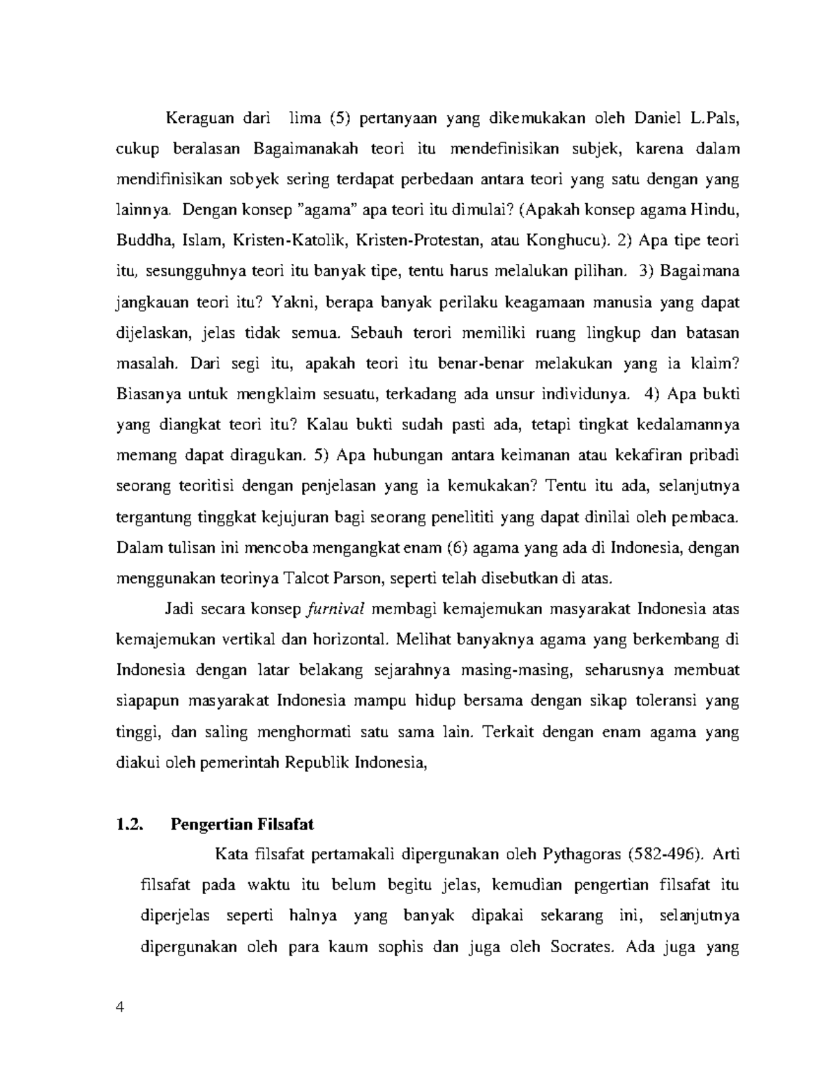 Agama Agama Dalam Pancasila DI Indonesia16 4 Keraguan dari lima (5