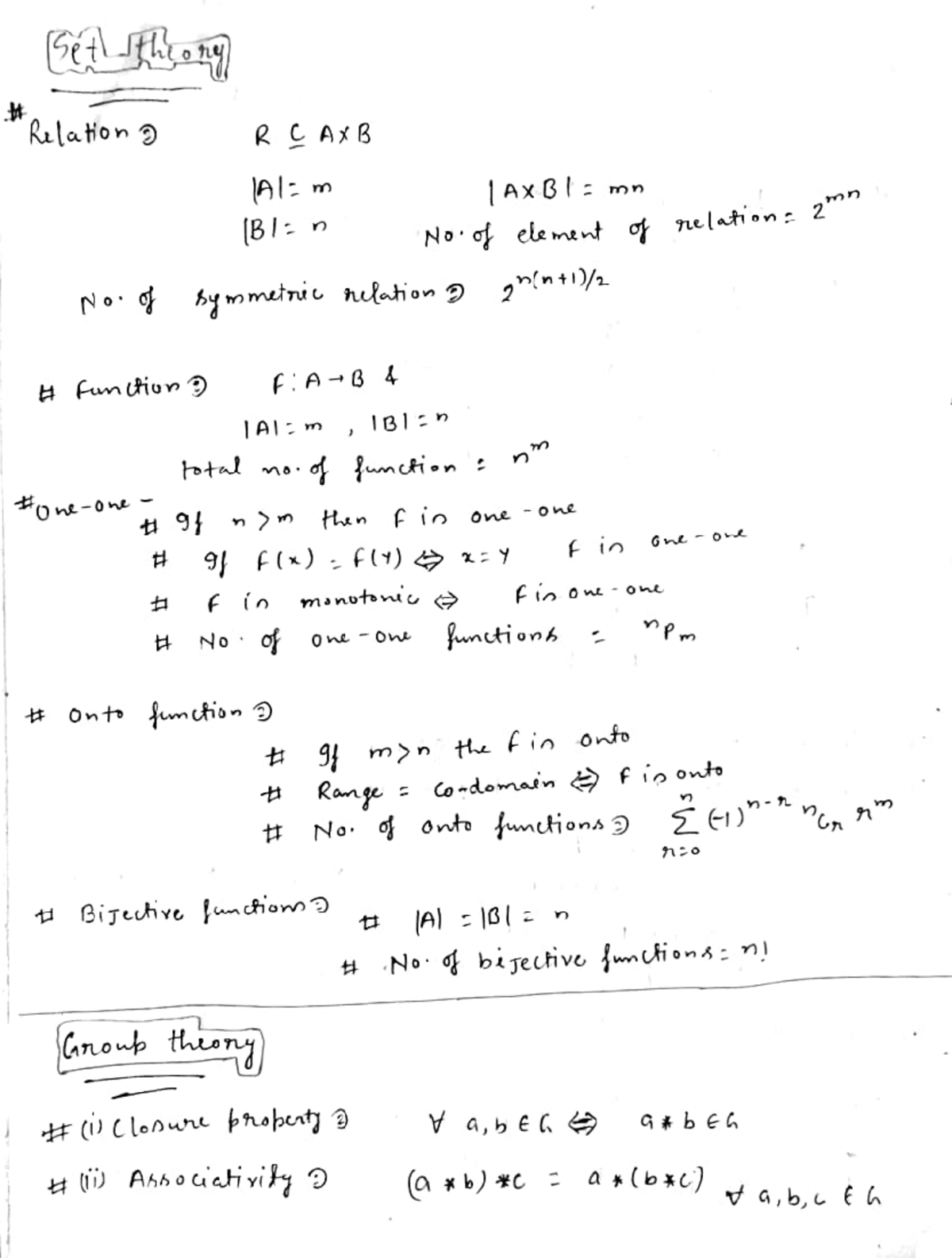 Abstract Algebra Short Notes - Rlaton RCAXB AxB Mn Mn B:n No O Ele Ment ...