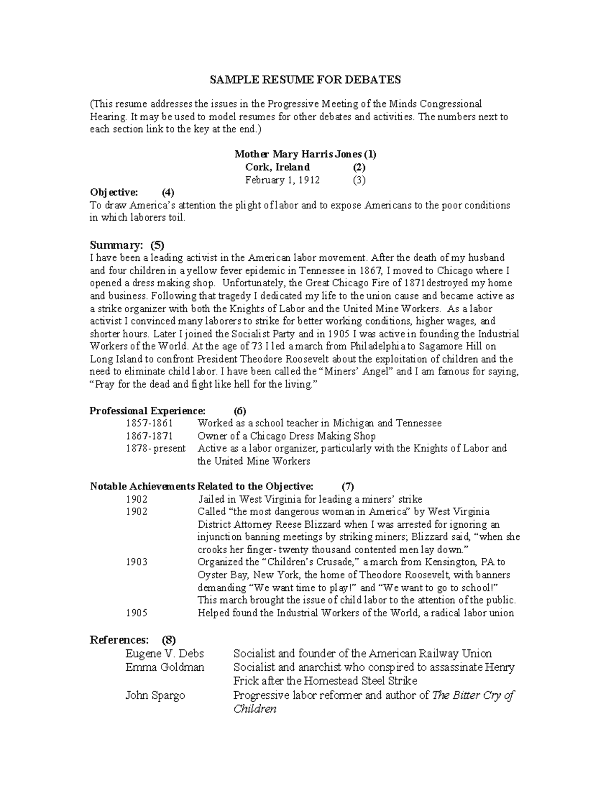 AP Resume Sample for Debates amp - Thumb 1200 1553 
