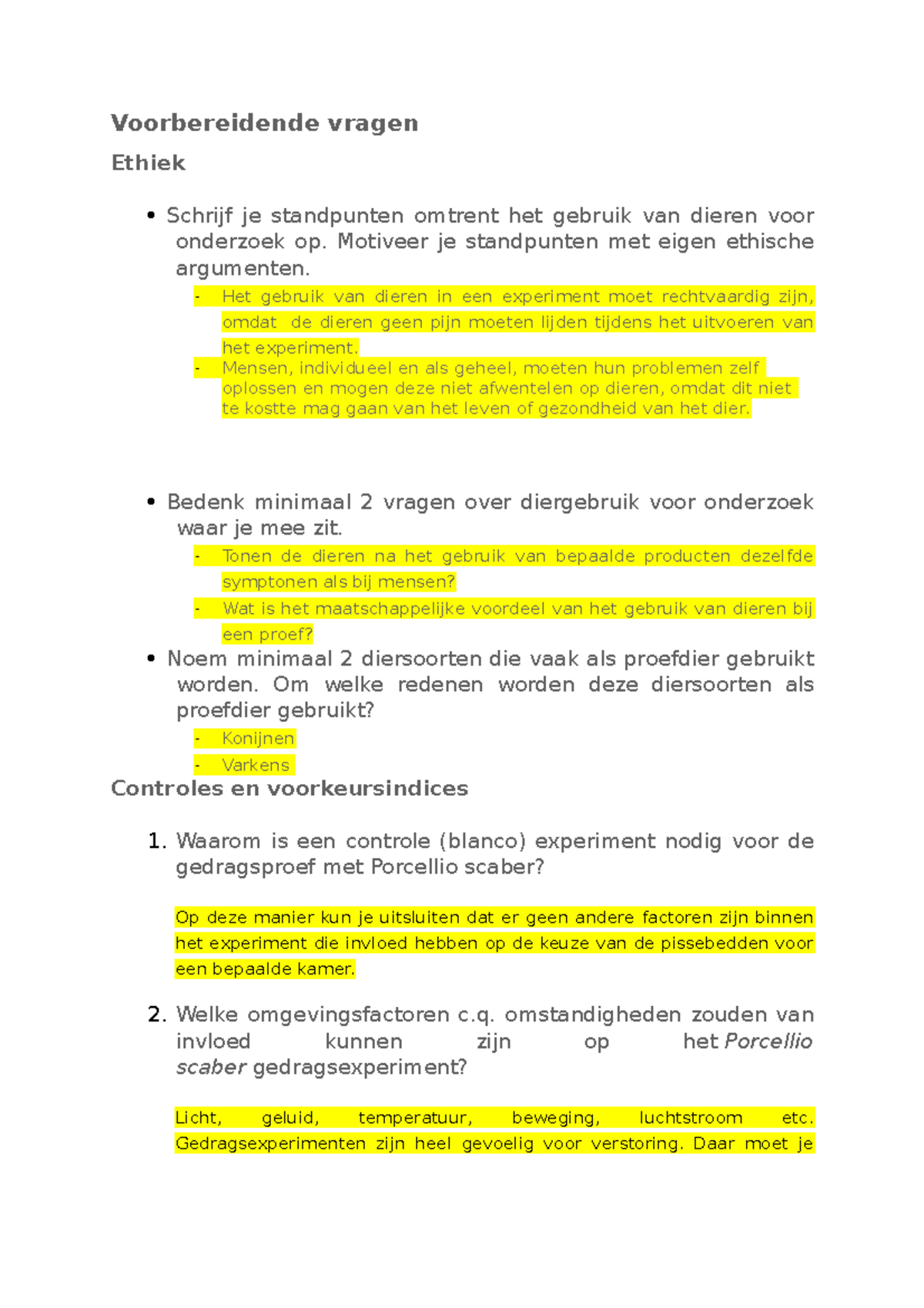 Voorbereidingsvragen Week 6 - Voorbereidende Vragen Ethiek Schrijf Je ...