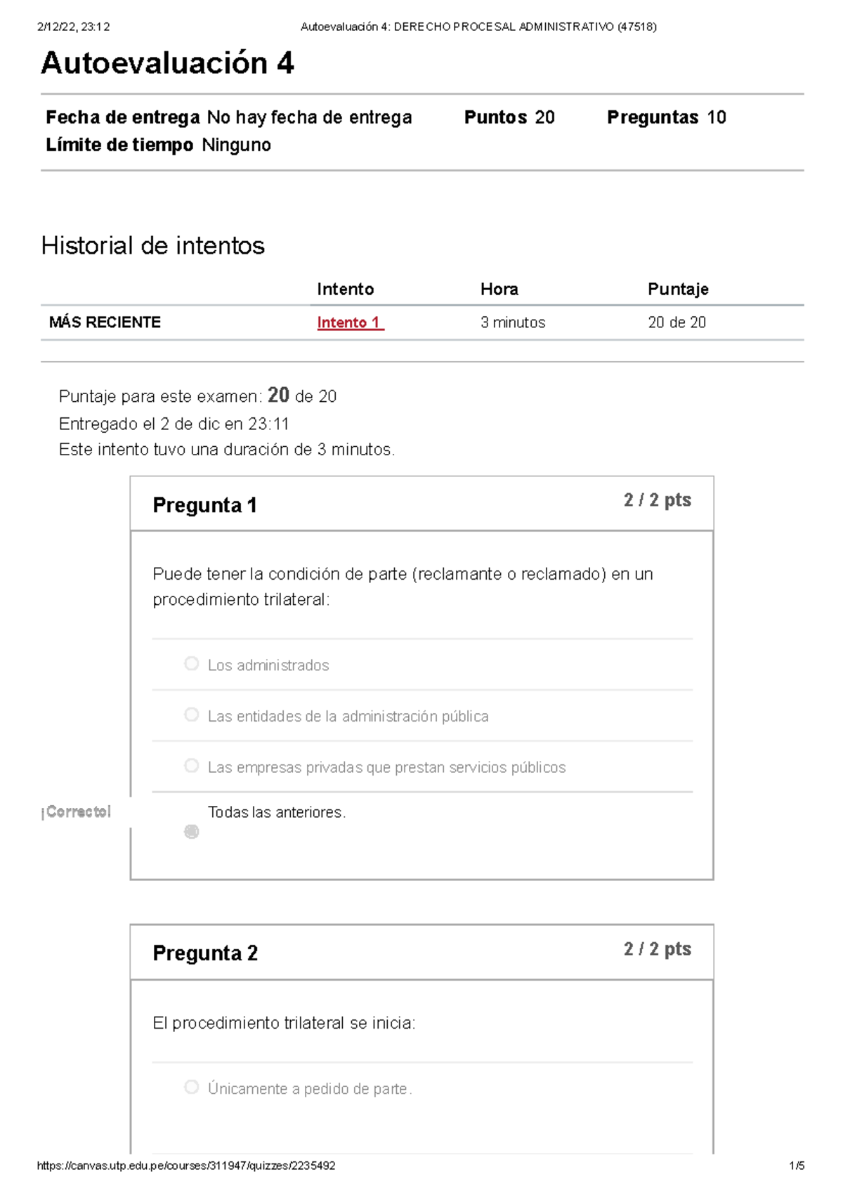 Autoevaluación 4 Derecho Procesal Administrativo (47518 ...