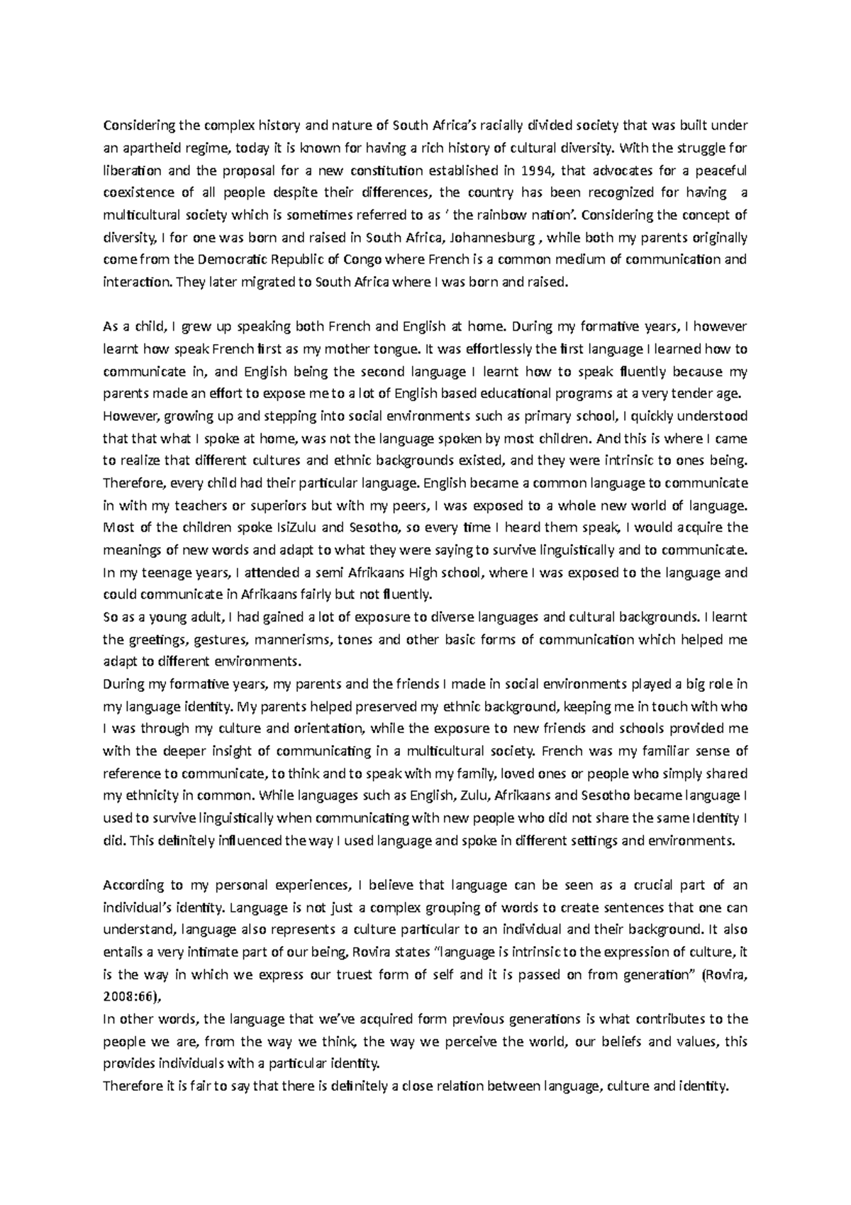 Assignment 1 MIMS 2 - Short example - Considering the complex history ...
