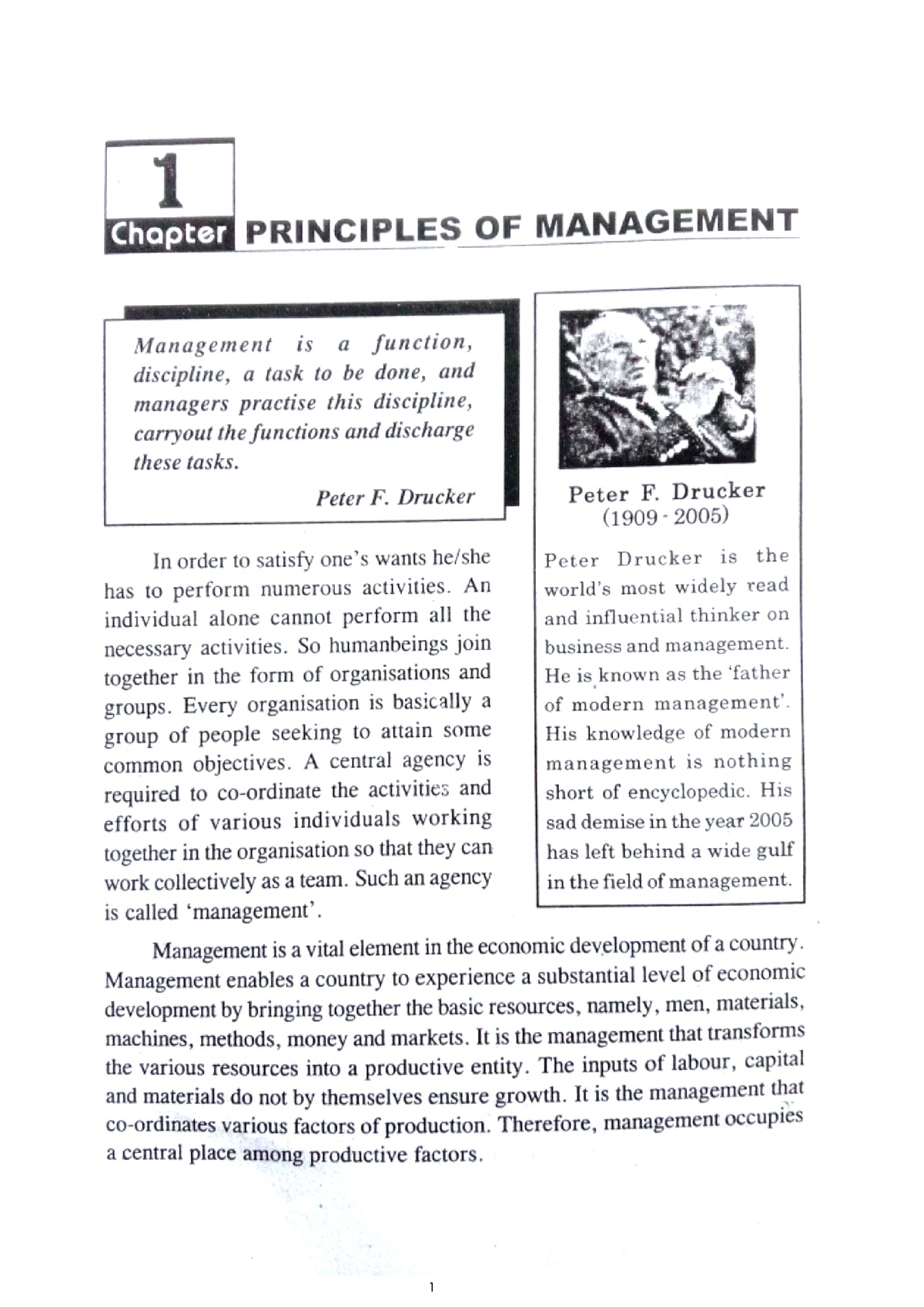 assignment of principles of management