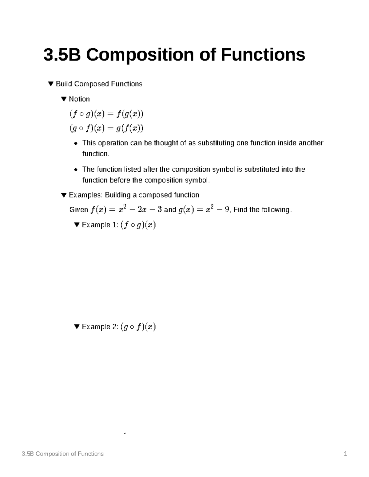 Composition Of Functions 3 Composition Of Functions Build Composed