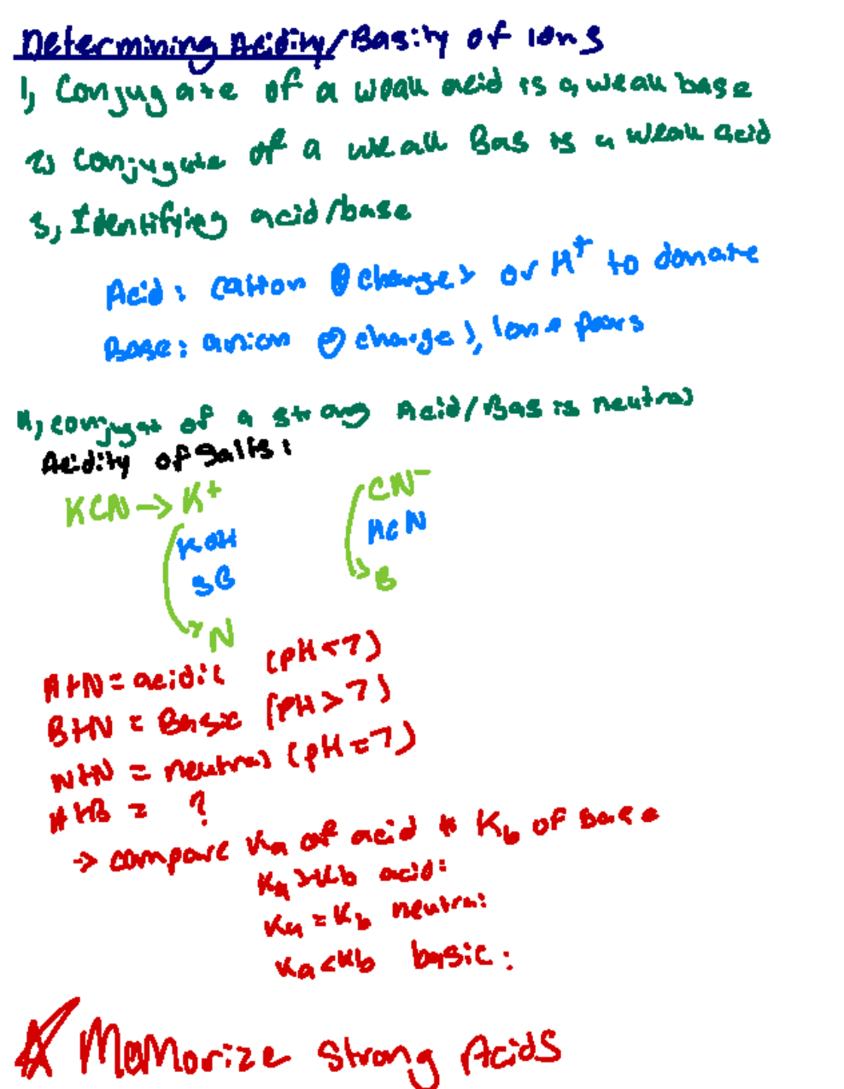 Recitation-8 - Determining Acidity/Basicity of lons - Determining ...