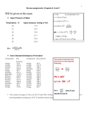 45 Exam 2 Chapters 5 6 7 Review Assignments Studocu