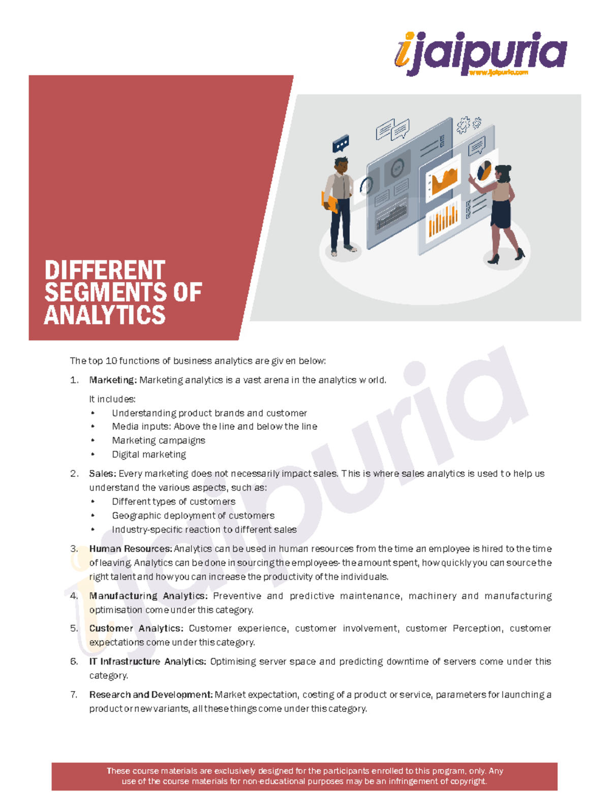 Lesson 3-Different Segments of Analytics - DIFFERENT SEGMENTS OF ...