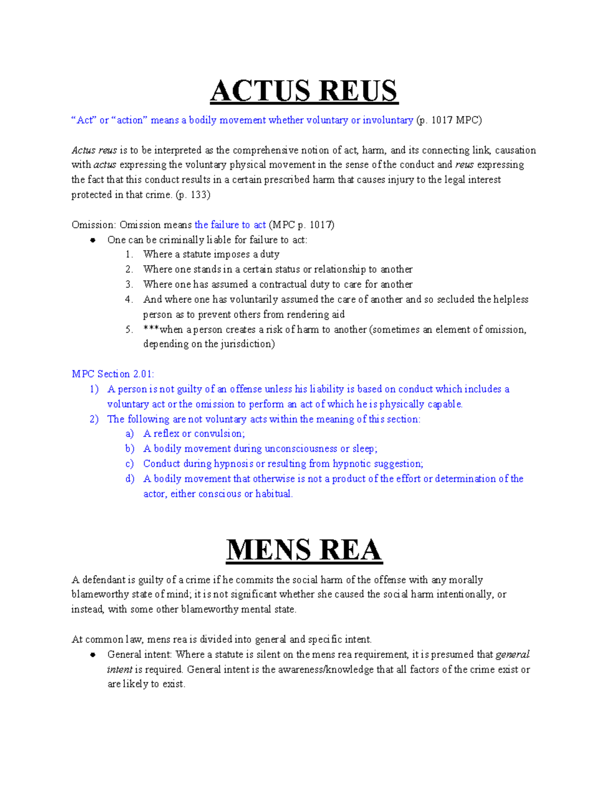 criminal-law-rule-statements-actus-reus-act-or-action-means-a