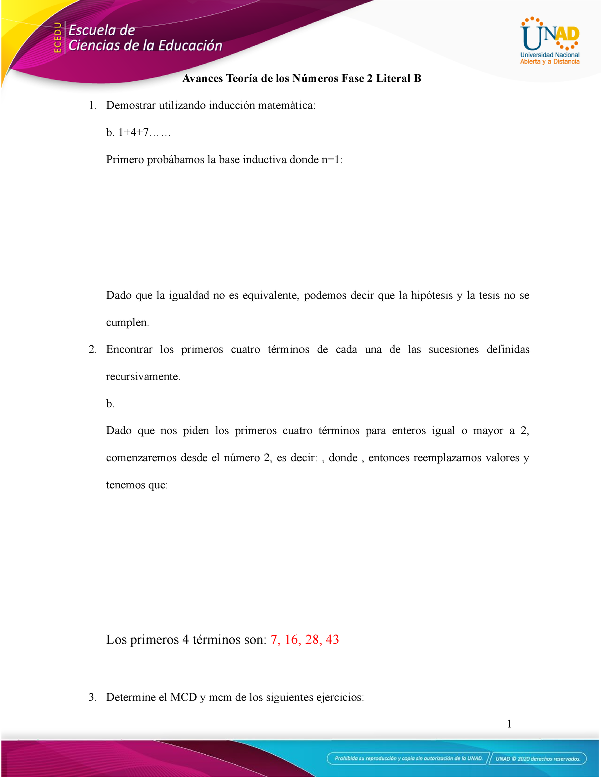 Fase 2 Teoría De Los Números - Avances Teoría De Los Números Fase 2 ...