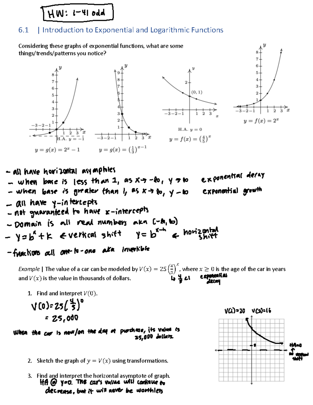 Chapter 6 Section 1 Notes Calculus Semester - 6 | Introduction To ...