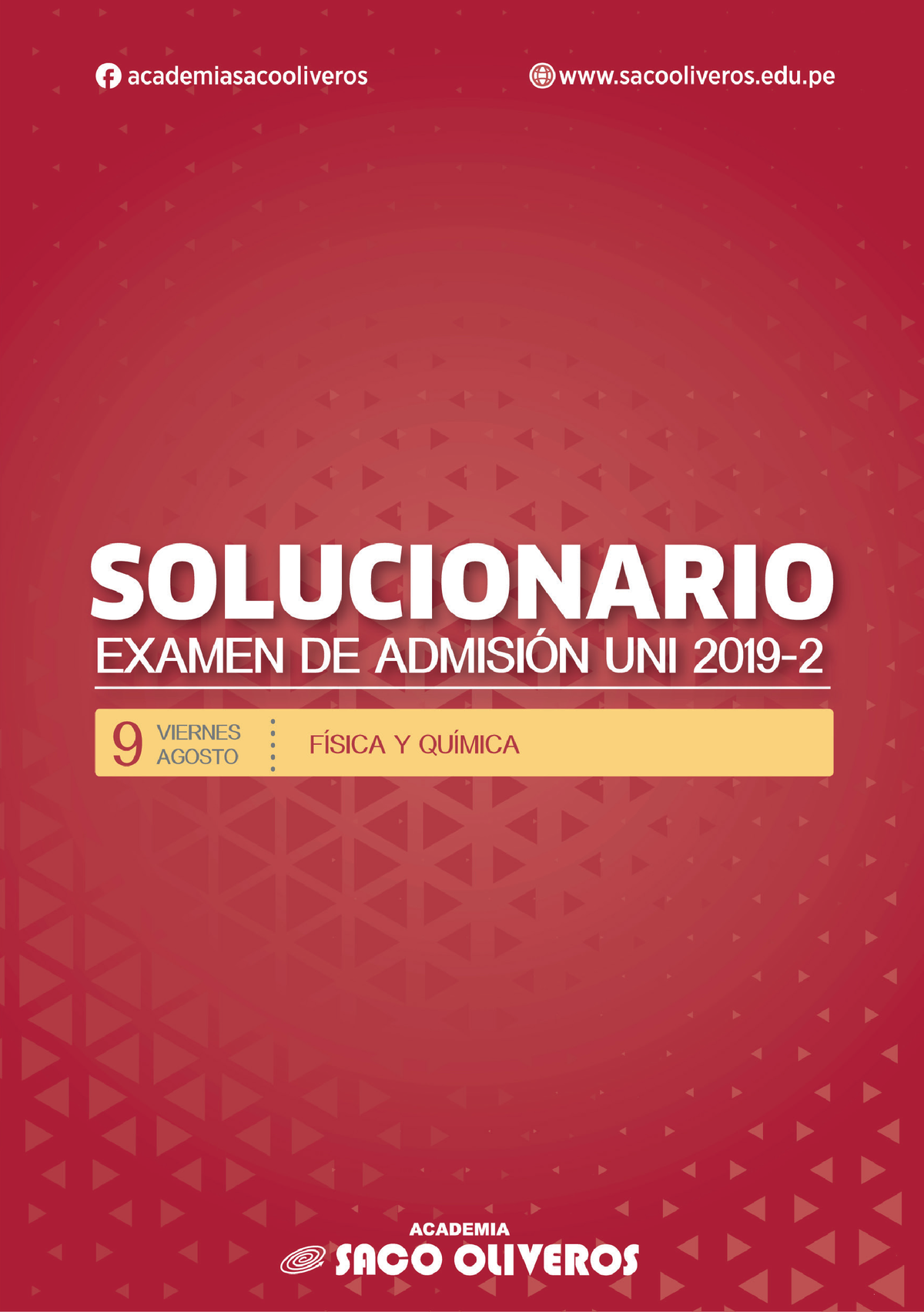 Solucionario UNI-2019 Viernes - Solucionario TERCERA PRUEBA DE ADMISIÓN ...