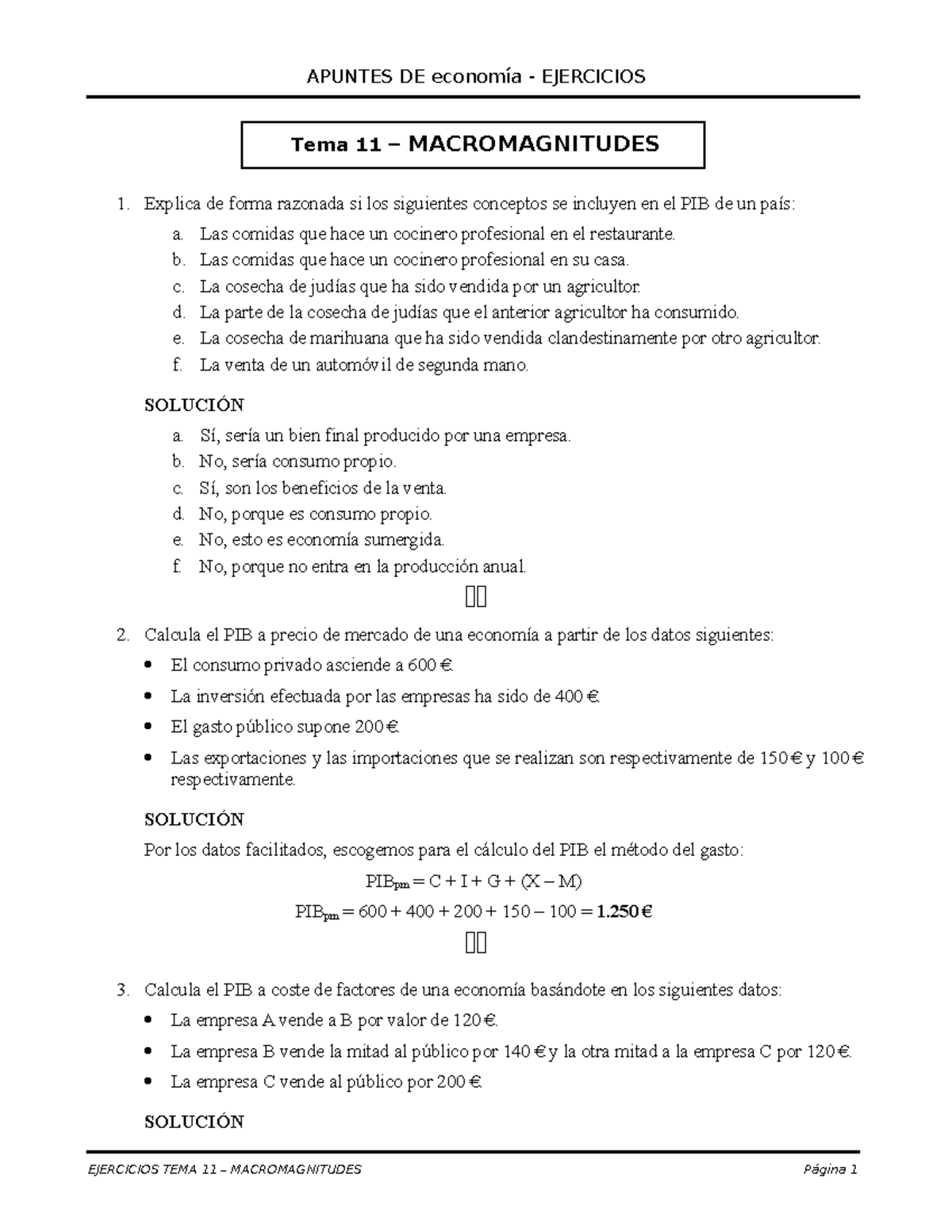 Ejercicios Resueltos Economia 1 Tema 9 - APUNTES DE Economía ...