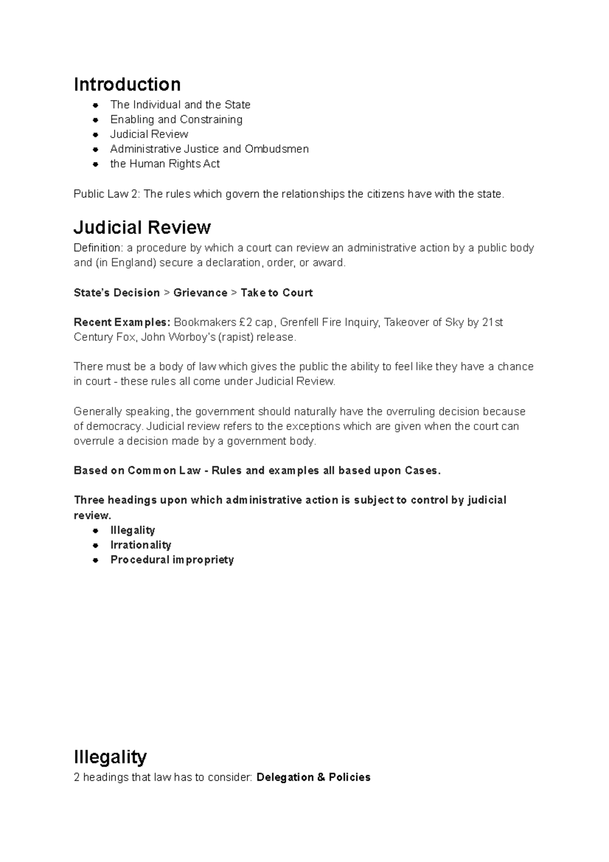 recent examples of judicial review