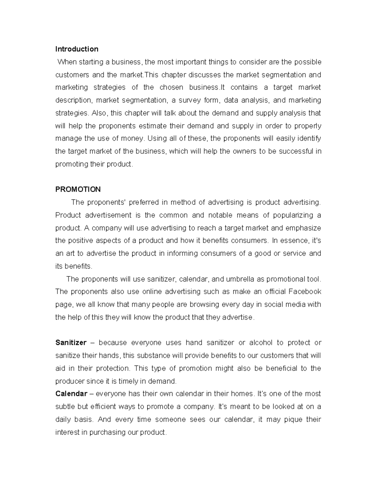Intro-promo-place - Introduction When starting a business, the most ...