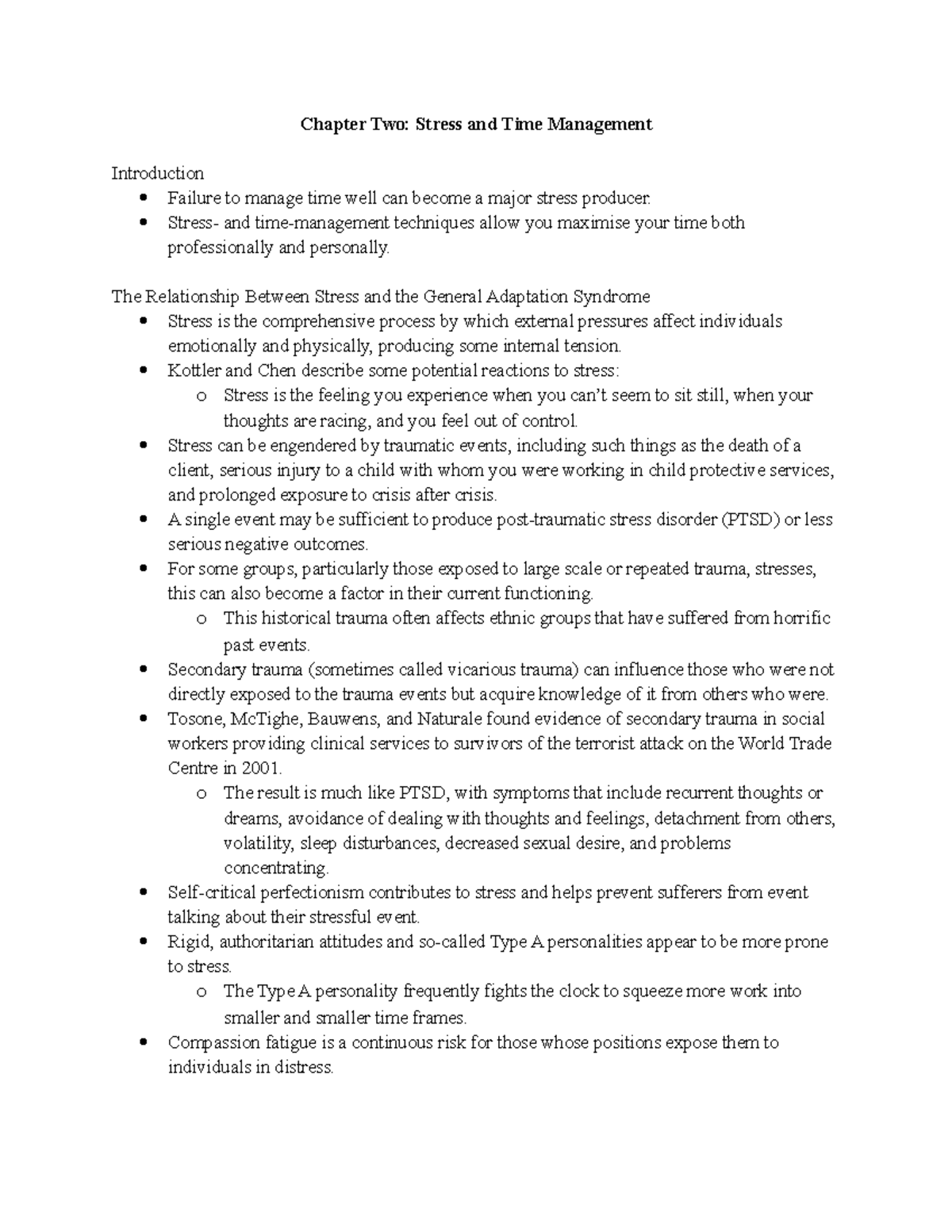 chapter 2 research about time management