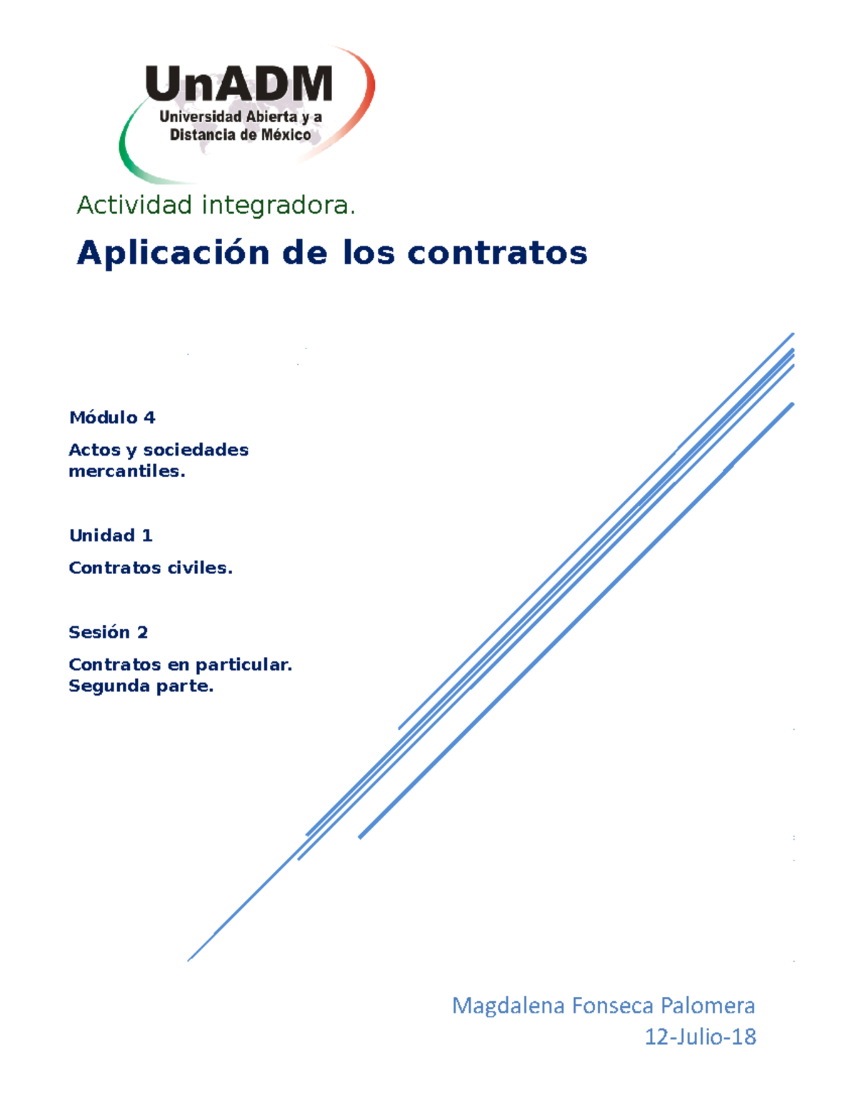 M4 U1 S2 MAFP - SEMANDA 2, ACTIVIDAD 2 - Módulo 4 Actos Y Sociedades ...