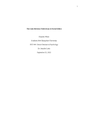 PSY-444 6-1 Final Project Milestone Three - 6-1 Milestone Three Paige ...