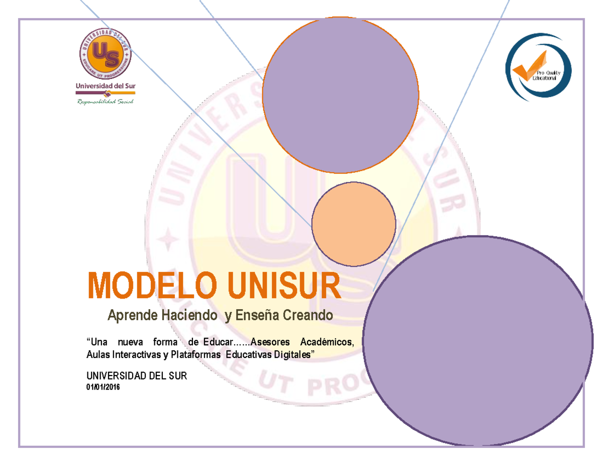 Modelo Unisur-ABP - MODELO UNISUR Aprende Haciendo y Enseña Creando ...