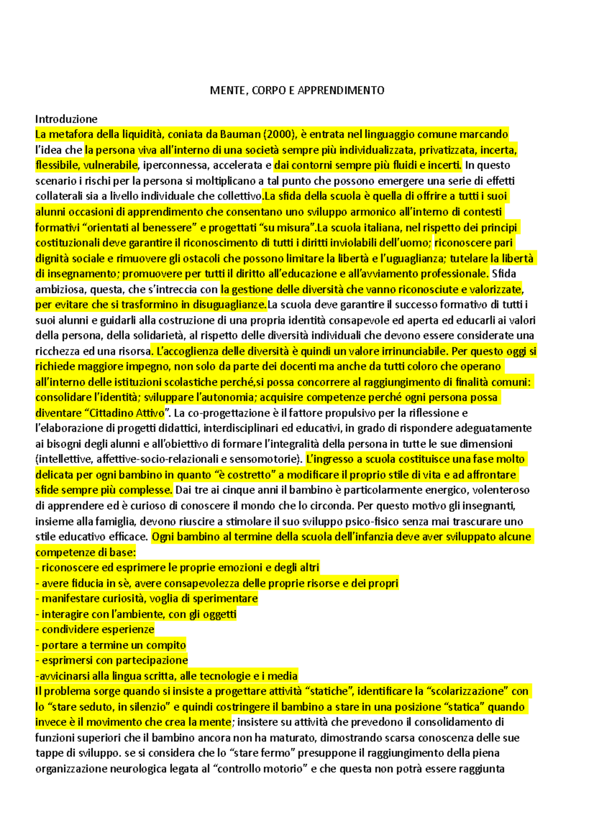 Scienze Del Corpo E Della Mente Torino