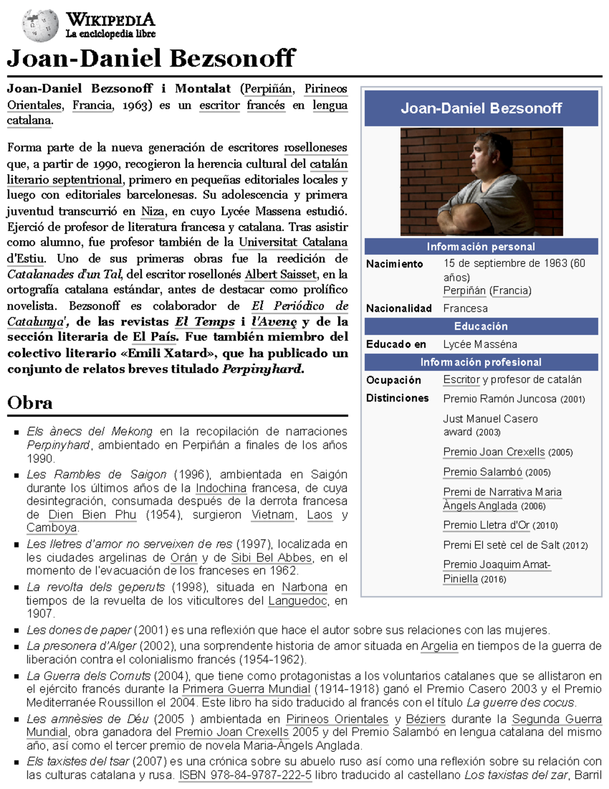 Joan-Daniel Bezsonoff - Wikipedia, la enciclopedia libre - Joan-Daniel ...