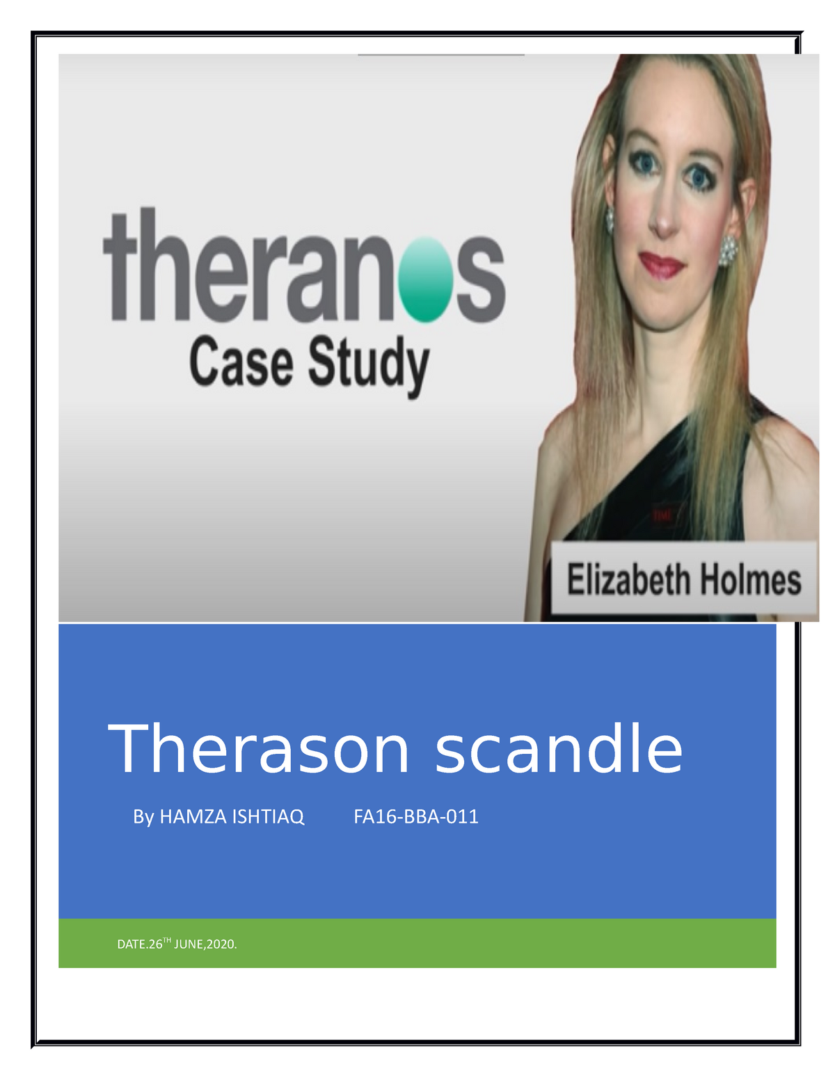case study on theranos