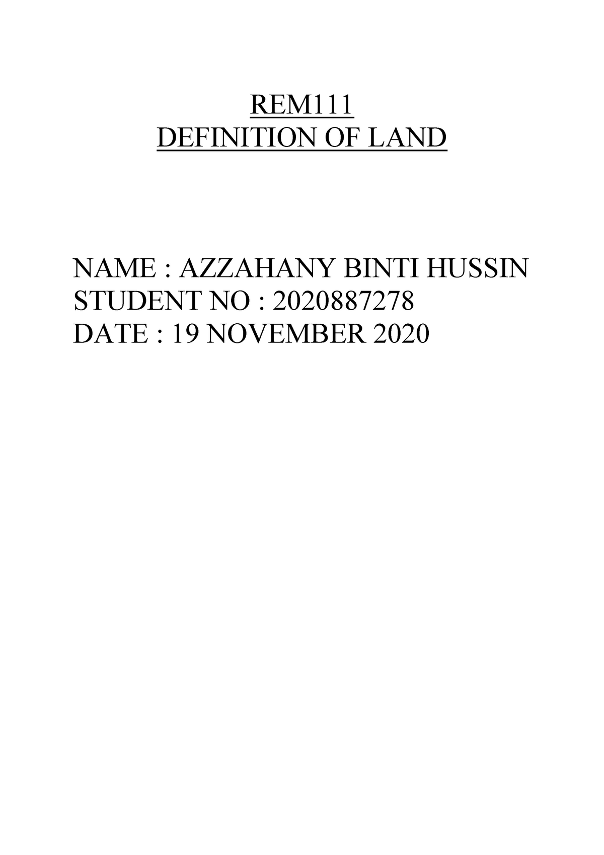 Land Name Meaning English